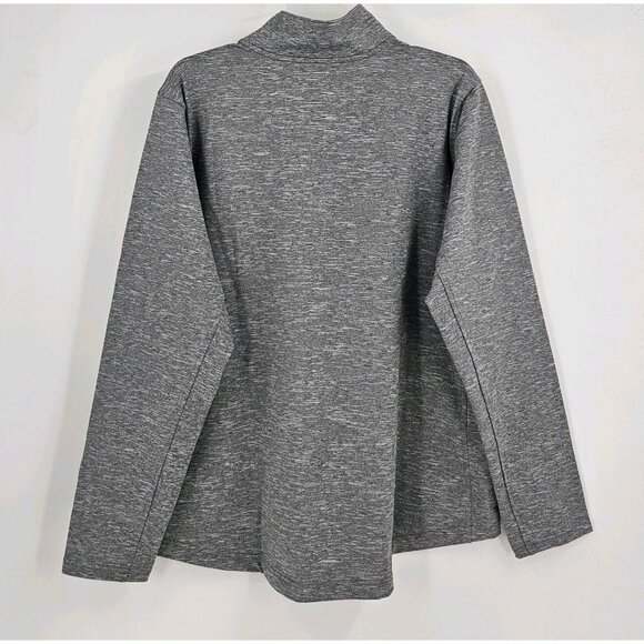 SOLD New Balance Mens Sz 2XL Athletic Long Sleeve Gray Half Zip Pullover Jacket - Picture 2 of 4